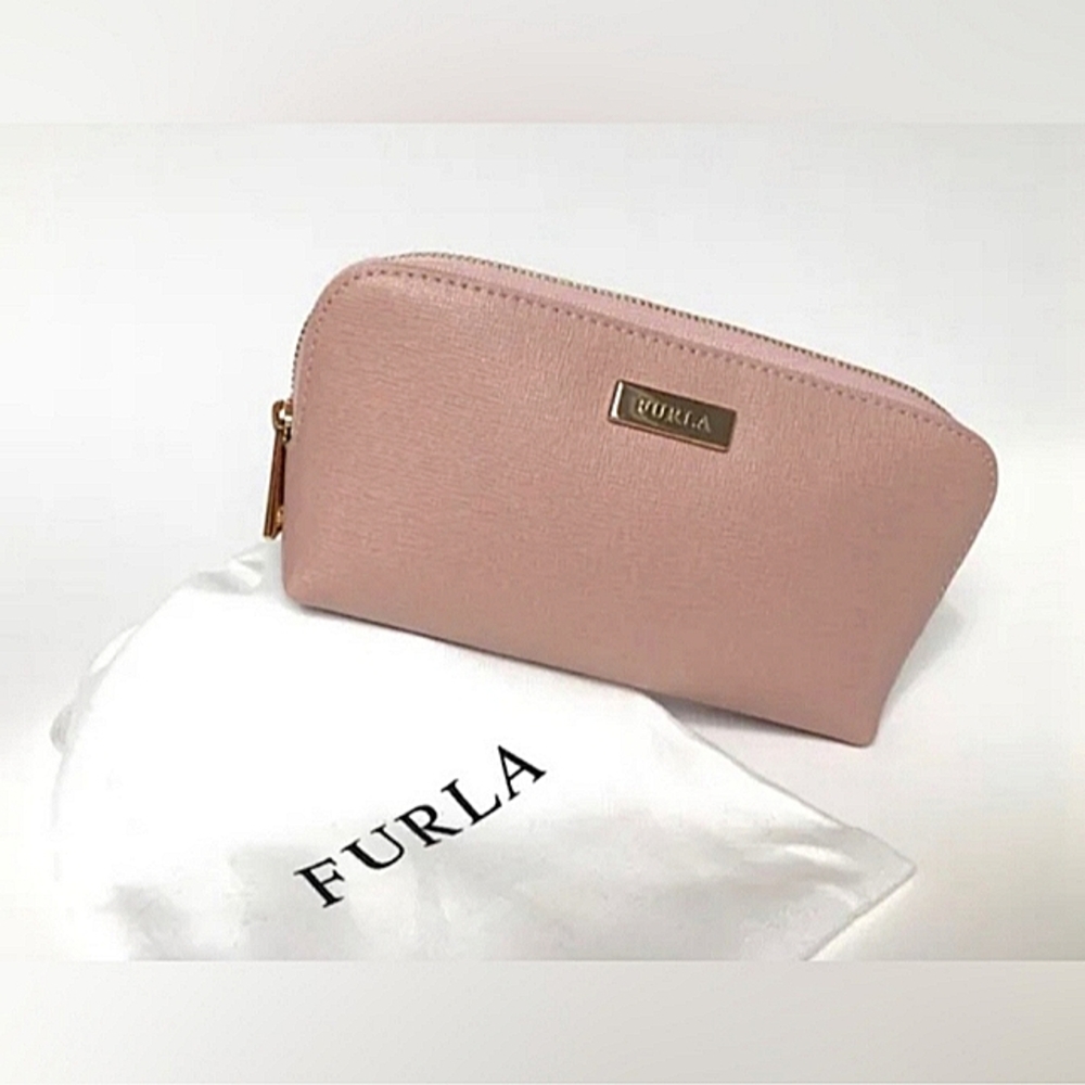 FURLA AUTHENTIC BABYLON COSMETIC POUCH NEW WITH TAGS AND DUST BAG